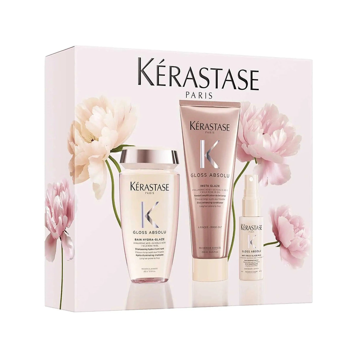 Kerastase Gloss Absolu Trio Spring Set for Color-Treated Hair by Beauty Care Bag
