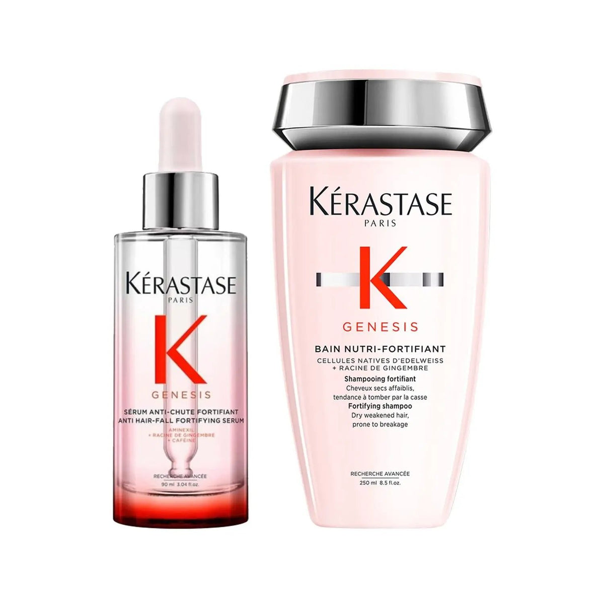 Kerastase Genesis: Complete Anti-Hair Fall Hair Care Set | Strengthens Hair & Reduces Breakage for Thicker, Fuller Hair by Beauty Care Bag