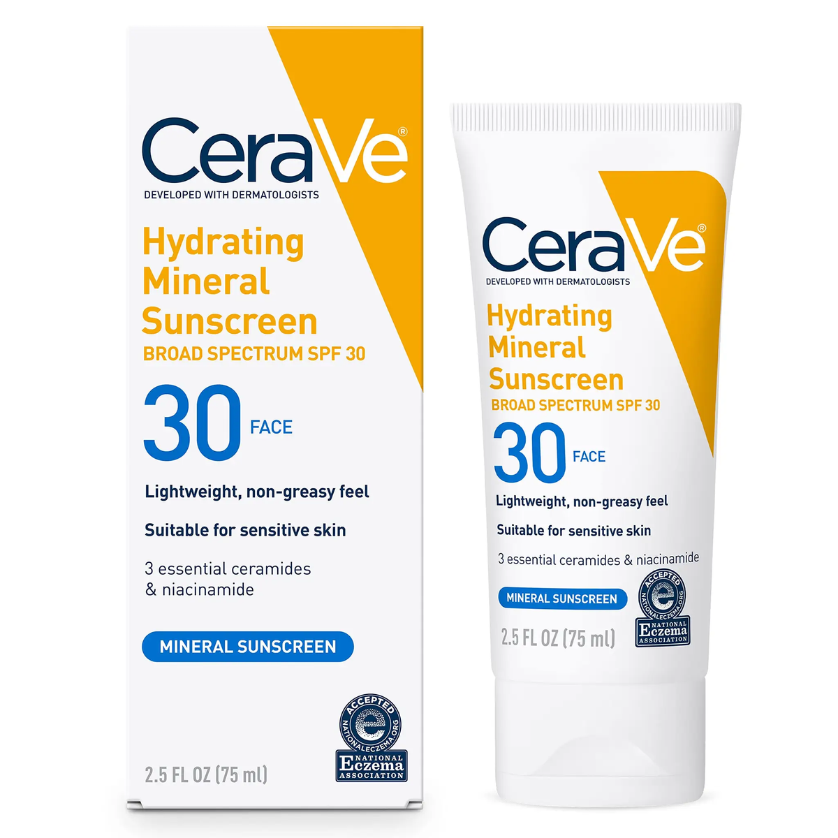 CeraVe® Face 5% - 6% SPF 30 Hydrating Mineral Sunscreen, 2.5 oz by Pasteur Pharmacy