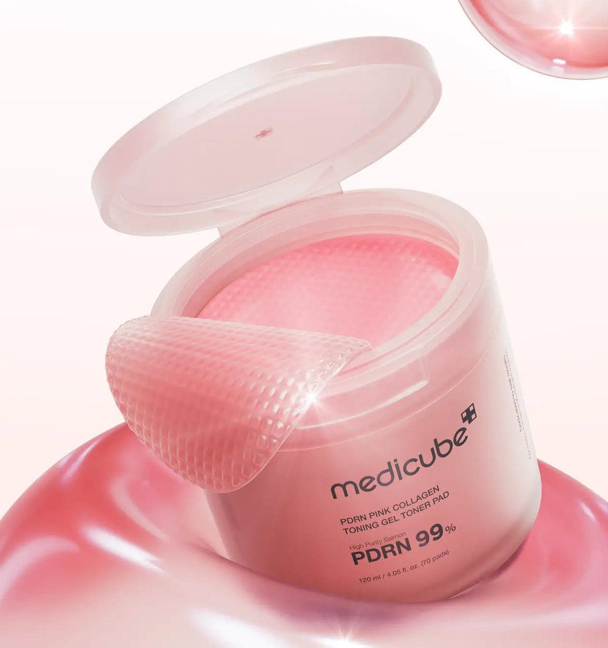 medicube PDRN Pink Collagen Gel Toner Pad 120ml/70pads by Seoulia
