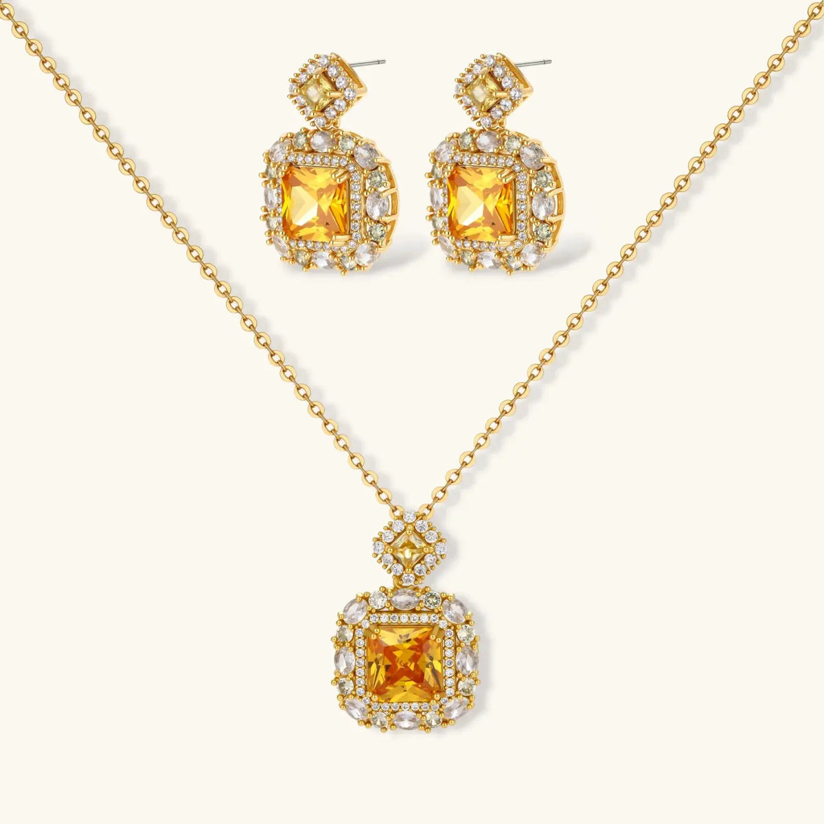 Golden Square Luxe Set by Aurora Beauty