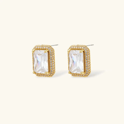 Emerald Cut Halo Set by Aurora Beauty