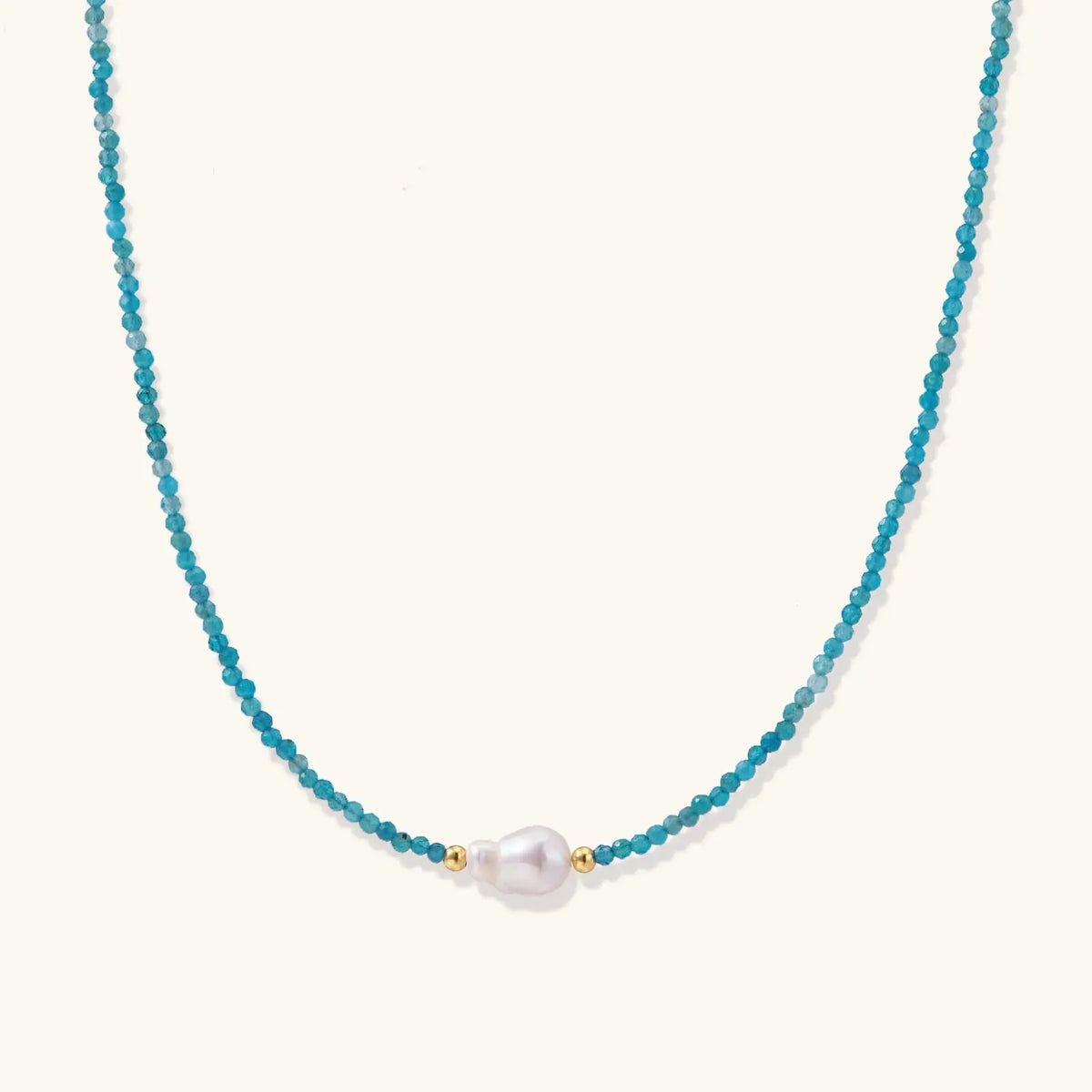 Apatite Dreams Pearl Necklace by Aurora Beauty