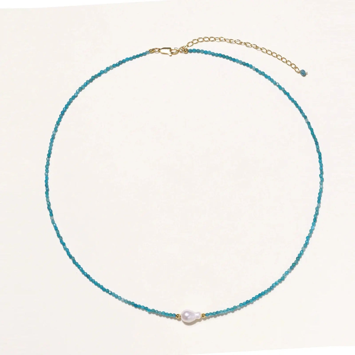 Apatite Dreams Pearl Necklace by Aurora Beauty