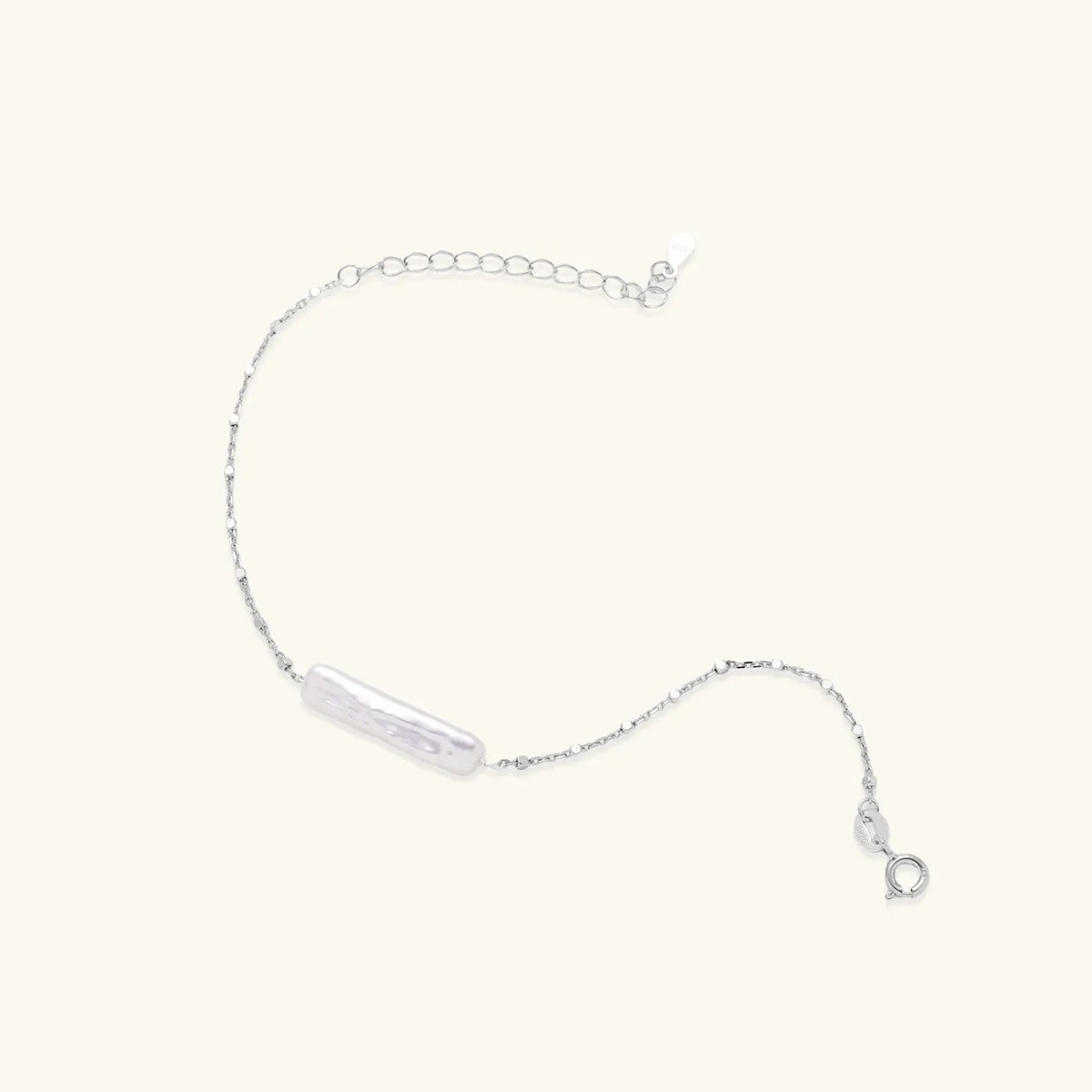 Baroque Pearl Chain Bracelet by Aurora Beauty