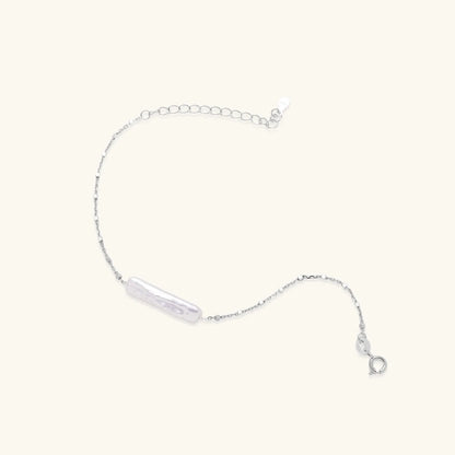 Baroque Pearl Chain Bracelet by Aurora Beauty
