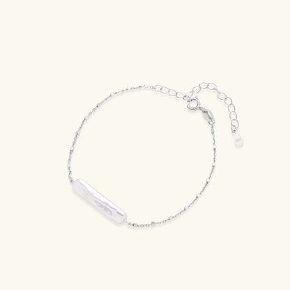 Baroque Pearl Chain Bracelet by Aurora Beauty