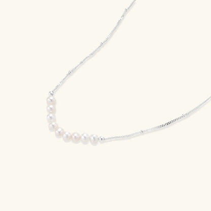 Luna Pearl Arc Necklace by Aurora Beauty
