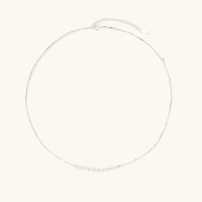 Luna Pearl Arc Necklace by Aurora Beauty
