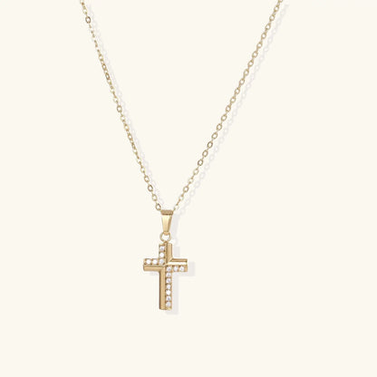 Divine Radiance Cross Necklace by Aurora Beauty