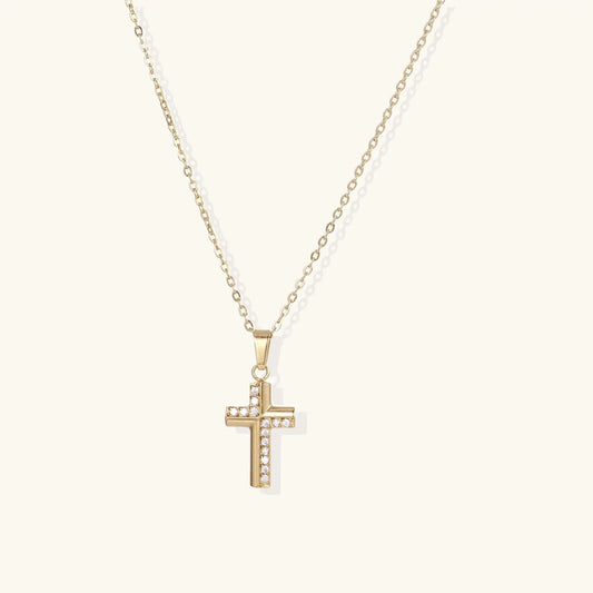 Divine Radiance Cross Necklace by Aurora Beauty