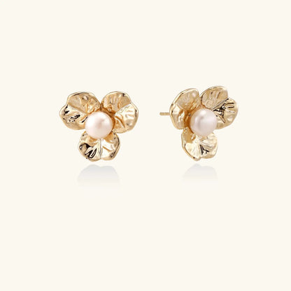 Bloom Pearl Studs by Aurora Beauty