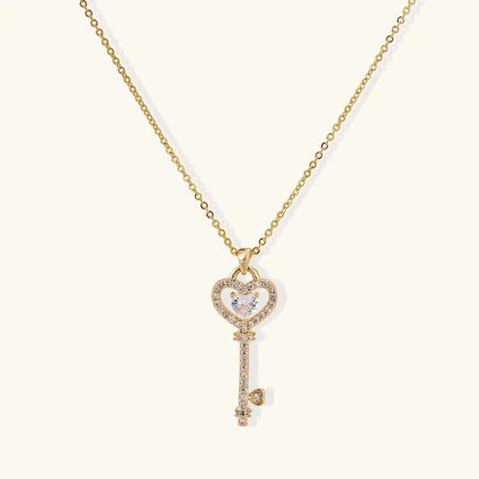 Secret Heart Key Necklace by Aurora Beauty
