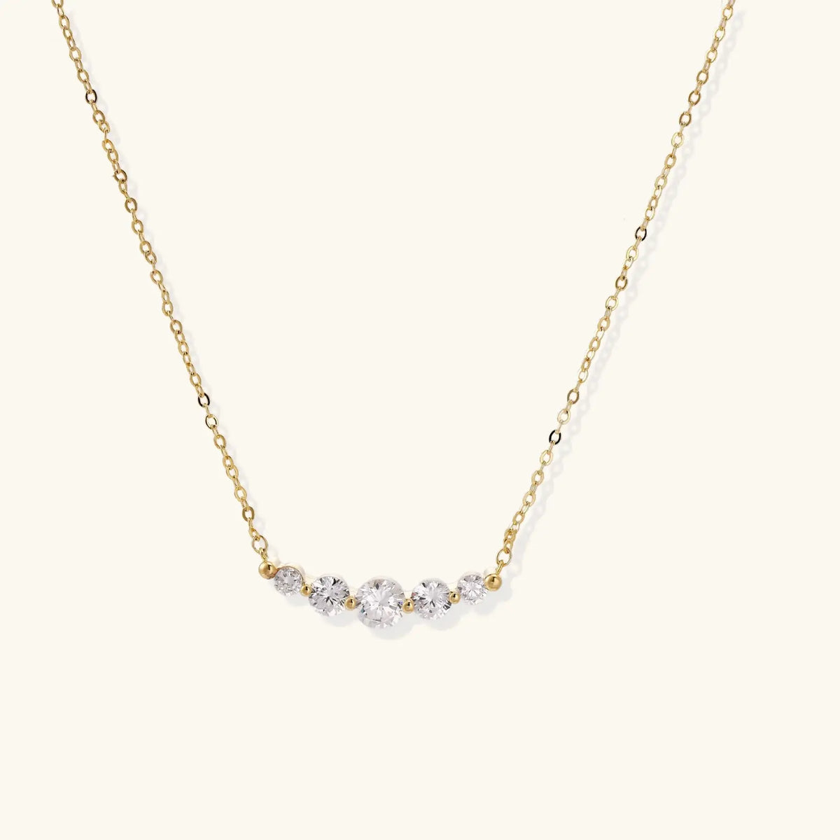 Golden Arc Necklace by Aurora Beauty