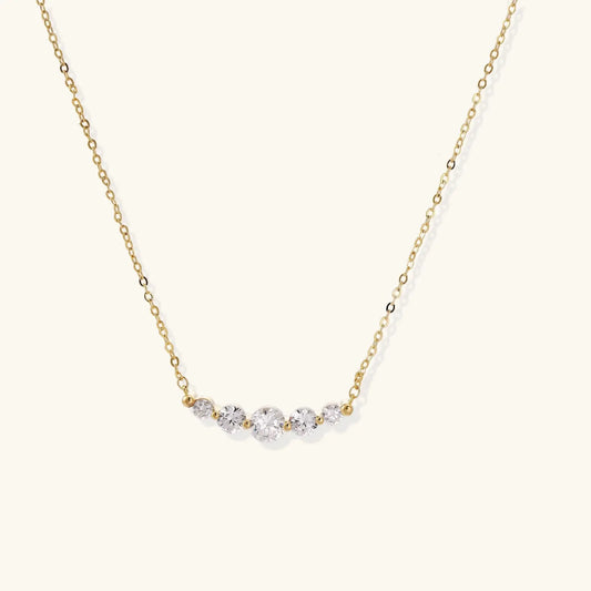 Golden Arc Necklace by Aurora Beauty