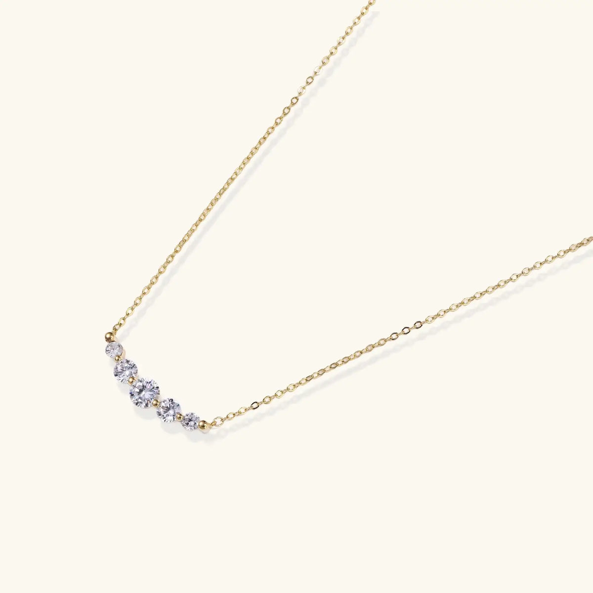 Golden Arc Necklace by Aurora Beauty