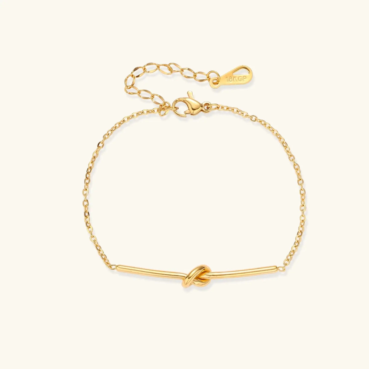 Twisted Knot Bar Bracelet by Aurora Beauty