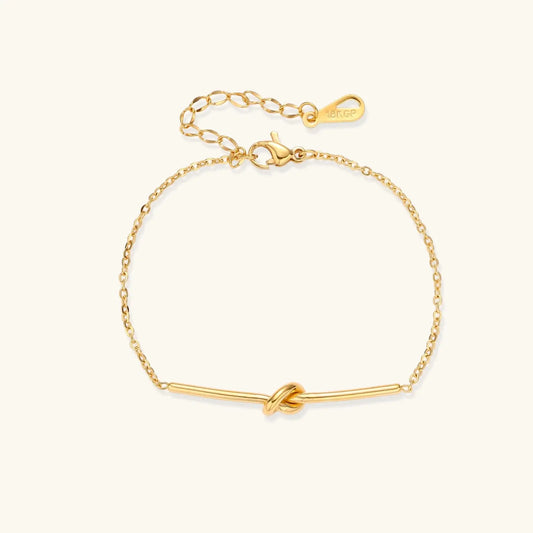 Twisted Knot Bar Bracelet by Aurora Beauty