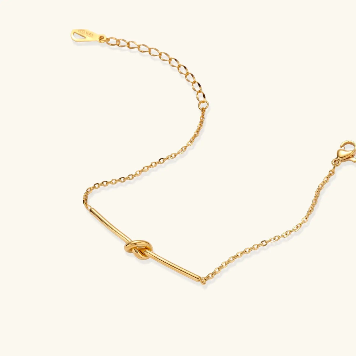 Twisted Knot Bar Bracelet by Aurora Beauty