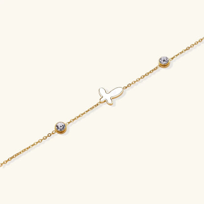 Sacred Cross Bracelet by Aurora Beauty