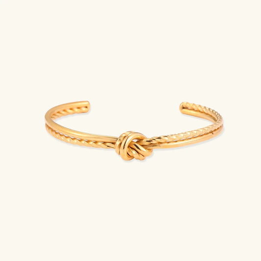 Golden Knot Cuff by Aurora Beauty