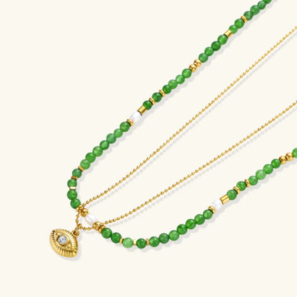 Mystic Eye Layered Necklace by Aurora Beauty