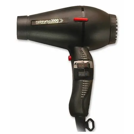 Turbo Power TwinTurbo 3800 Ionic & Ceramic Hair Dryer Black #330 by Pasteur Pharmacy