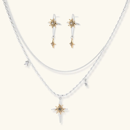 Celestial Cross Layered Set by Aurora Beauty