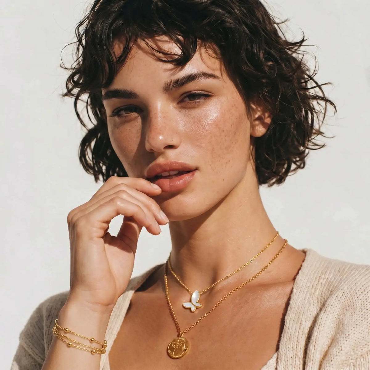 Golden Orbit Bracelet by Aurora Beauty