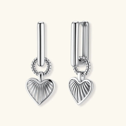 Radiant Heart Hoops by Aurora Beauty