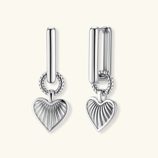 Radiant Heart Hoops by Aurora Beauty