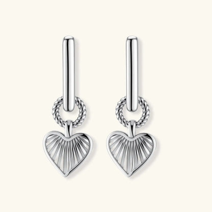 Radiant Heart Hoops by Aurora Beauty