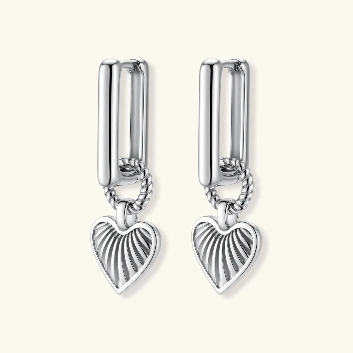 Radiant Heart Hoops by Aurora Beauty