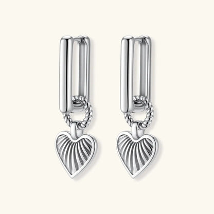 Radiant Heart Hoops by Aurora Beauty
