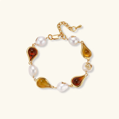 Golden Teardrop Bracelet by Aurora Beauty