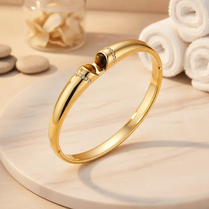 Tiger Eye Bangle by Aurora Beauty