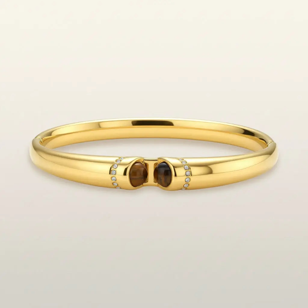 Tiger Eye Bangle by Aurora Beauty