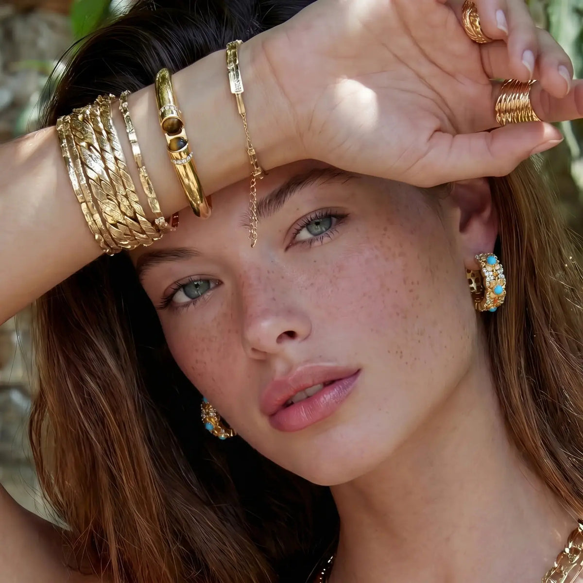 Tiger Eye Bangle by Aurora Beauty
