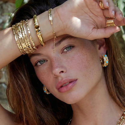 Tiger Eye Bangle by Aurora Beauty