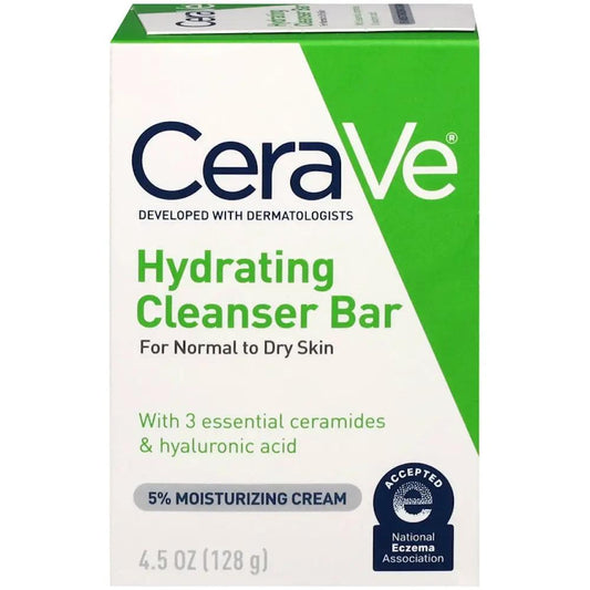 CeraVe 5% Moisturizing Cream Hydrating Cleanser Bar 4.5 Oz by Pasteur Pharmacy