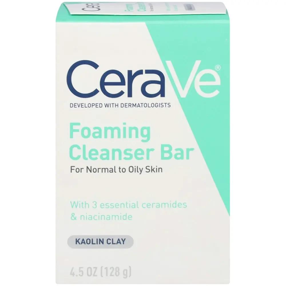CeraVe Foaming Cleanser Bar, Kaolin Clay 4.5 Oz by Pasteur Pharmacy