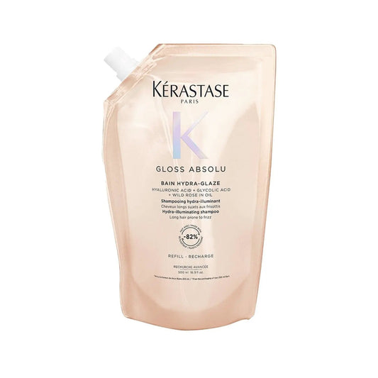 Kerastase Gloss Absolu: Hydrating & Anti-Frizz Shampoo for Long Hair - Refillable, Shiny & Smooth Hair, 500ml by Beauty Care Bag