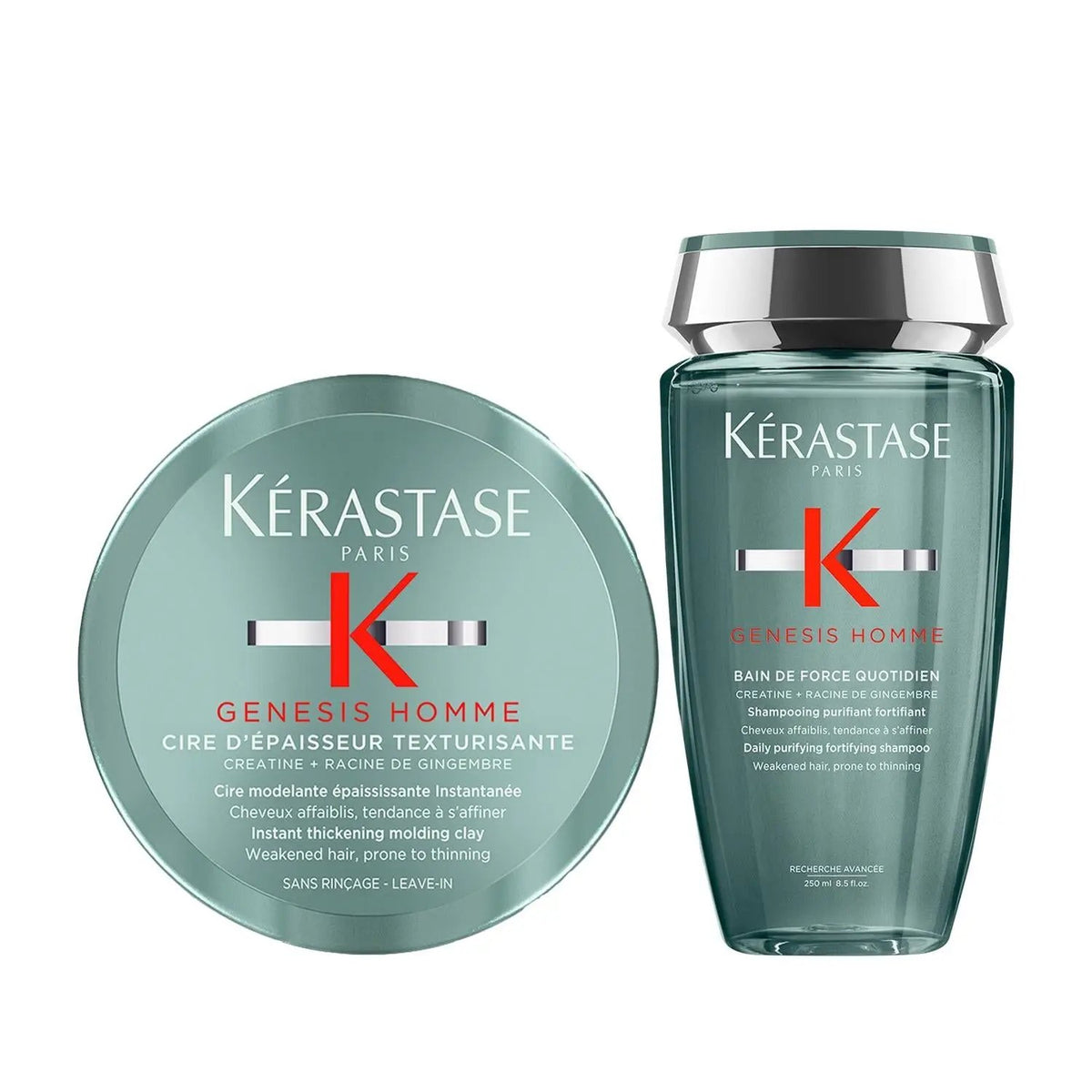 Kerastase Genesis Homme: Hair Thickening Set for Men - Combat Hair Loss & Achieve Thicker, Fuller Hair - Professional Grade Care. by Beauty Care Bag