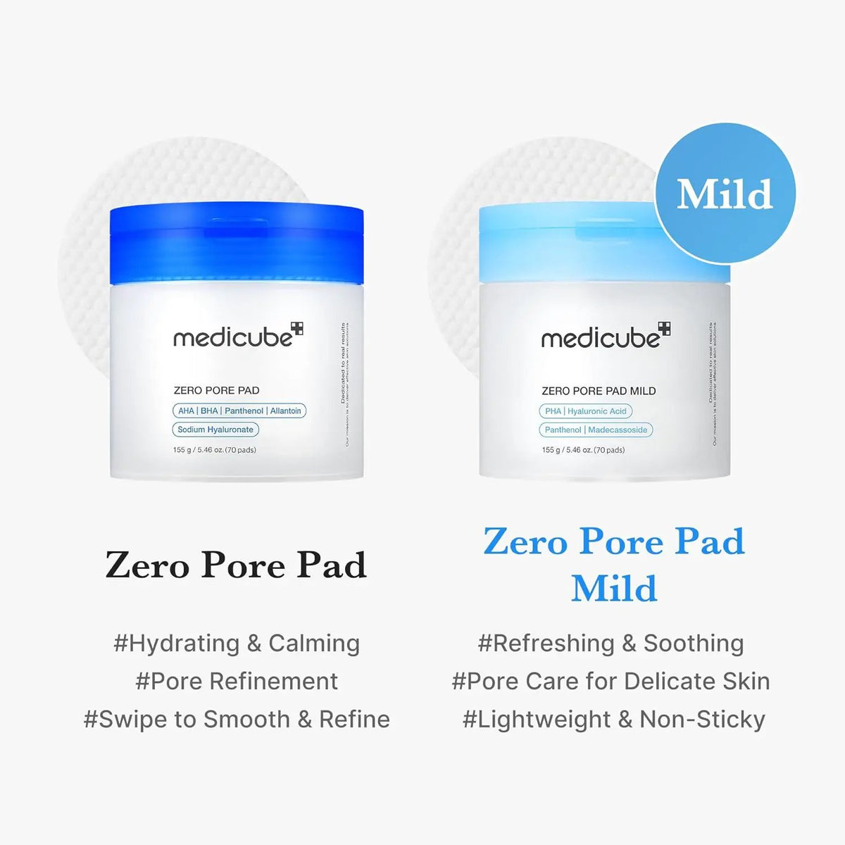 Medicube Zero Pore Pad Mild by AsiaBeautyMall