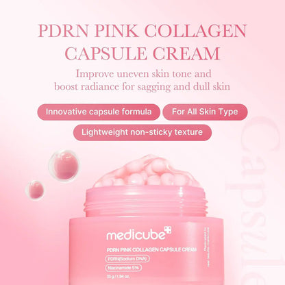 Medicube PDRN Pink Collagen Capsule Cream by AsiaBeautyMall