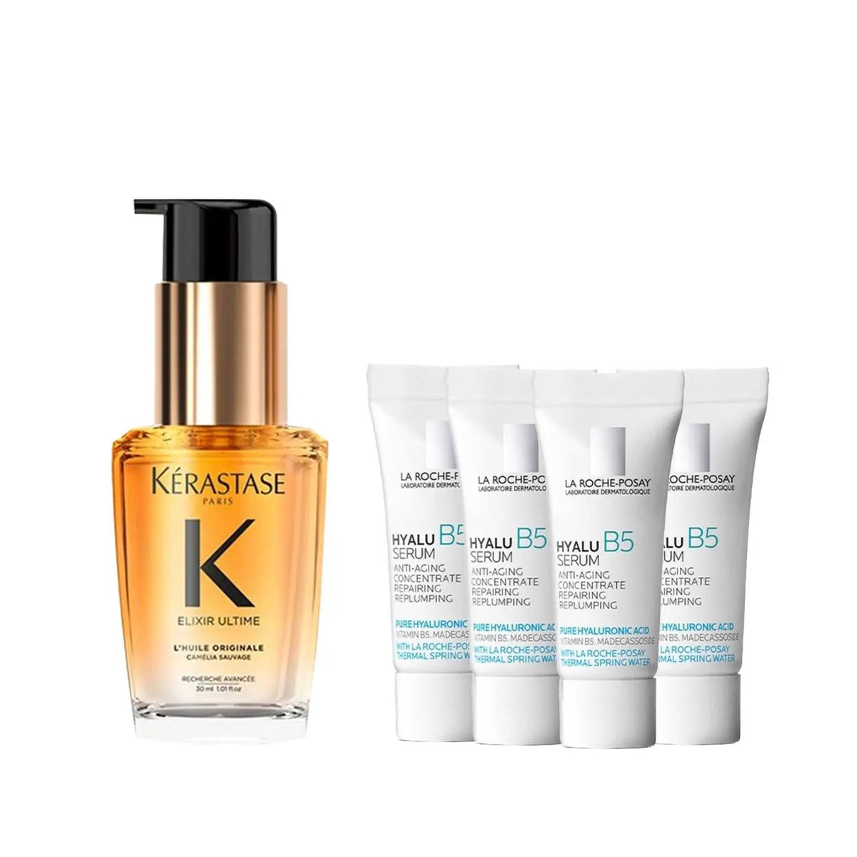 Kerastase Skincare and Haircare Set - Premium Beauty Bundle with La Roche Posay by Beauty Care Bag