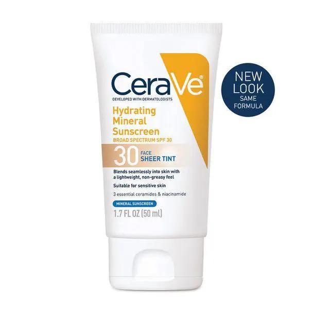 Cerave Hydrating Tinted Mineral Sunscreen SPF 30, 1.7 Oz by Pasteur Pharmacy
