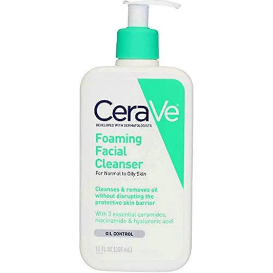 CeraVe Foaming Facial Cleanser, For Normal To Oily Skin 12 Oz by Pasteur Pharmacy
