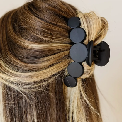 Black Circles Claw Clip by Ivy + Cloth