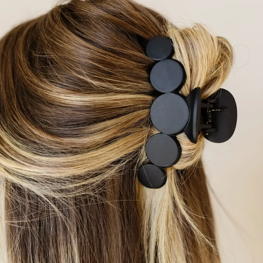 Black Circles Claw Clip by Ivy + Cloth